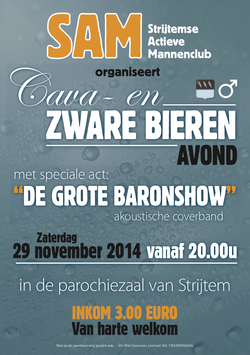 SAM 2014 Bieravond Flyer